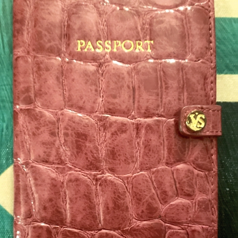 VS Faux Leather Passport Holder